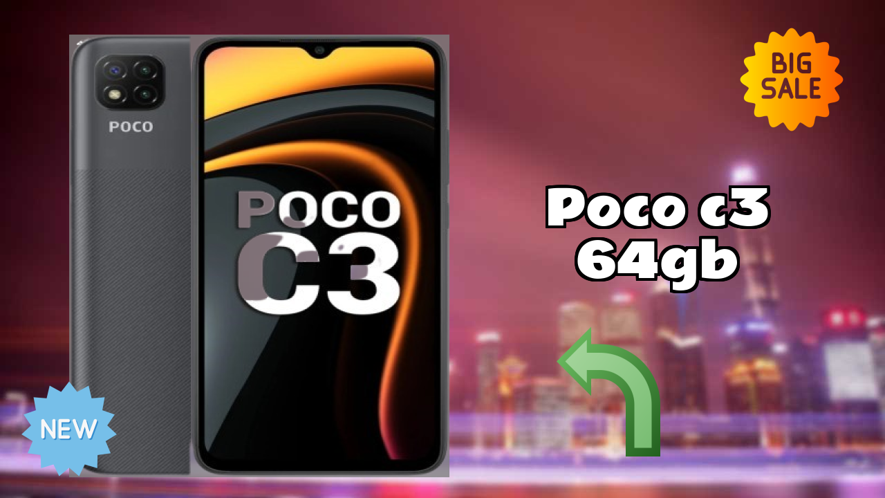 Poco POCO C3 64GB - Best Camera Phone Under ₹8,499