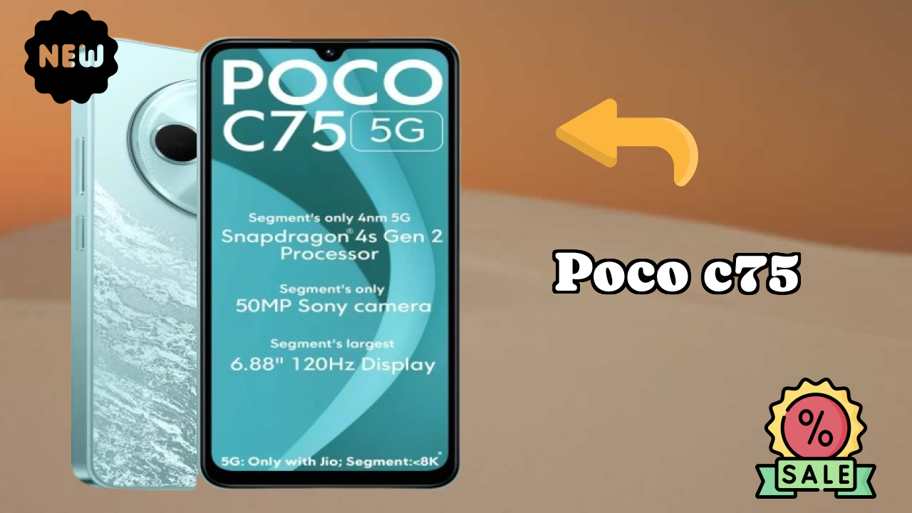POCO C75 Battery Life: 5160 MAh Charging Speed