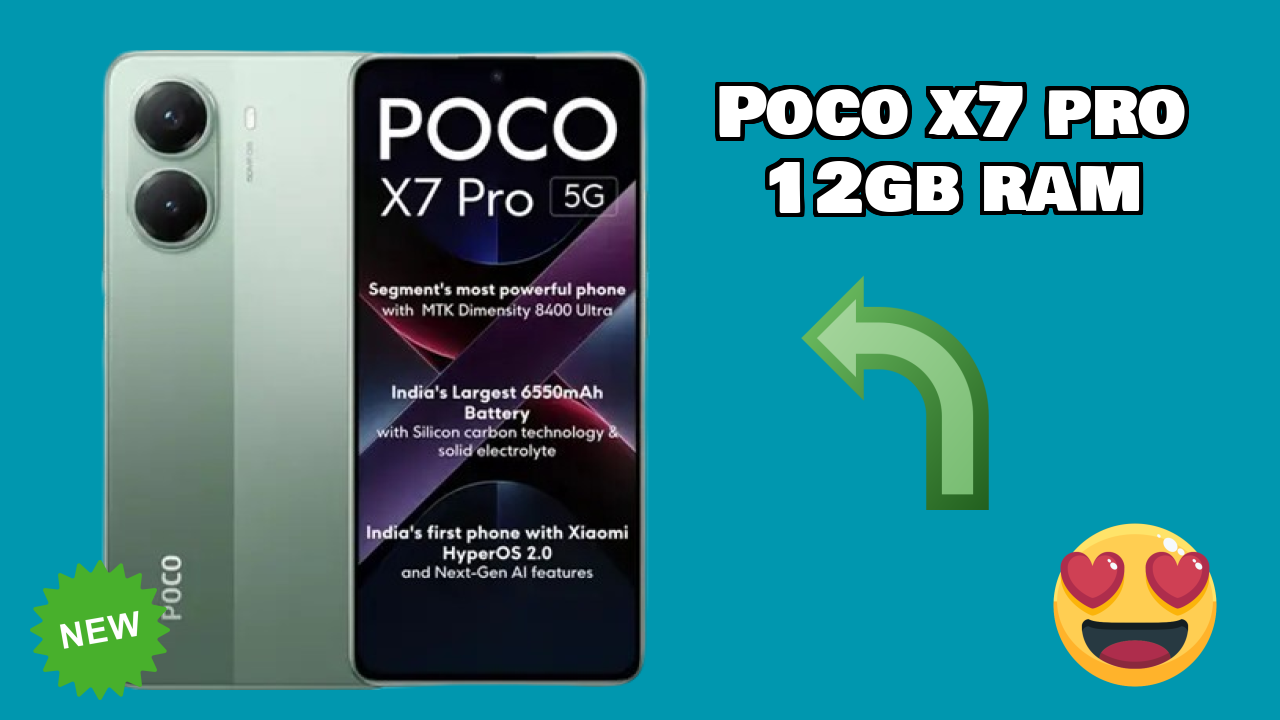 POCO X7 Pro 12GB RAM Display Technology: 6.67 Inches (16.94 Cm) Screen