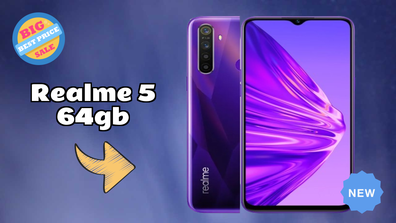 Realme 5 64GB Display Size: 6.5 Inches (16.51 Cm) Screen Quality