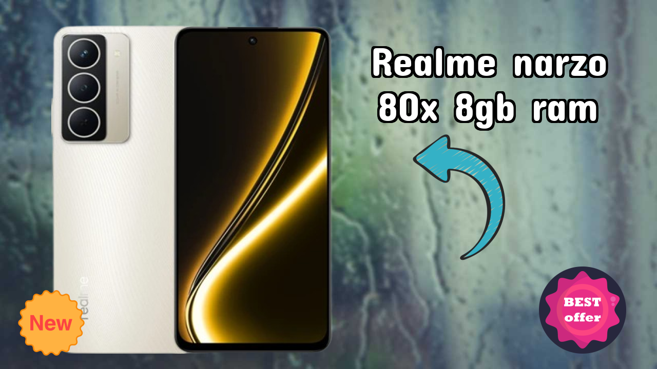 Realme Narzo 80X 8GB RAM at ₹12,999 - Complete Specifications