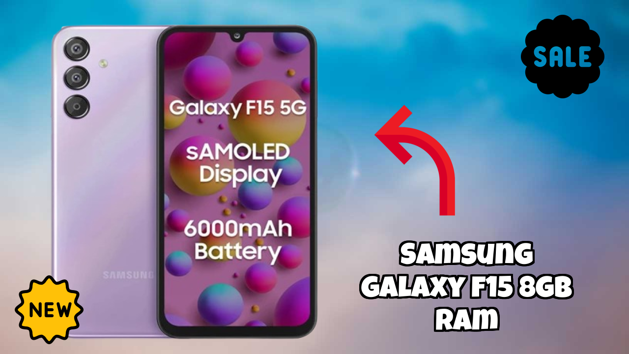 Samsung Galaxy F15 8GB RAM Battery Life: 6000 MAh Charging Speed