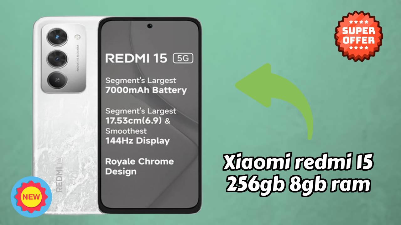 Xiaomi Redmi 15 256GB 8GB RAM Gaming Test: Snapdragon 6s Gen 3 FPS Performance