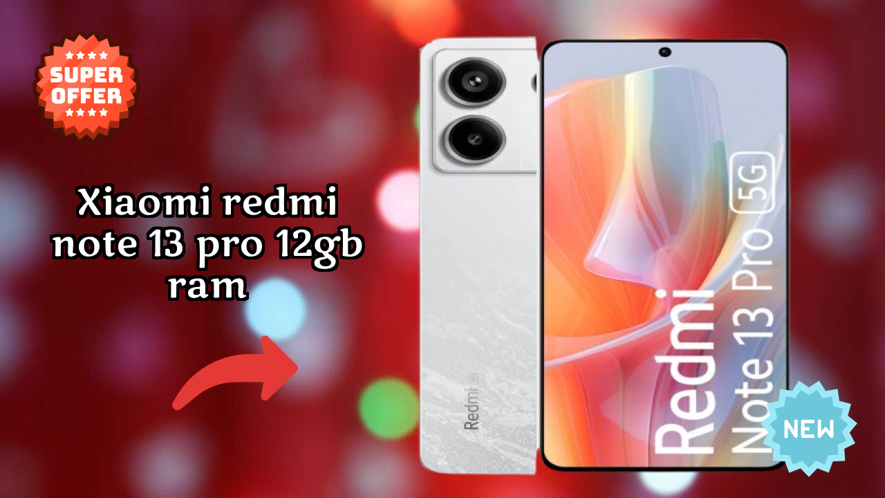 Xiaomi Redmi Note 13 Pro 12GB RAM Display Technology: 6.67 Inches (16.94 Cm) Screen